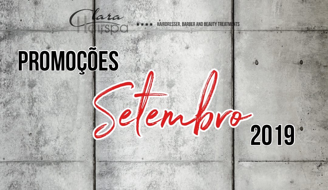 Promoções: Setembro 2019